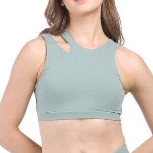 NOIZE Braylee Contrast Piping Detail Bra Top Size XS Color Sea NWT